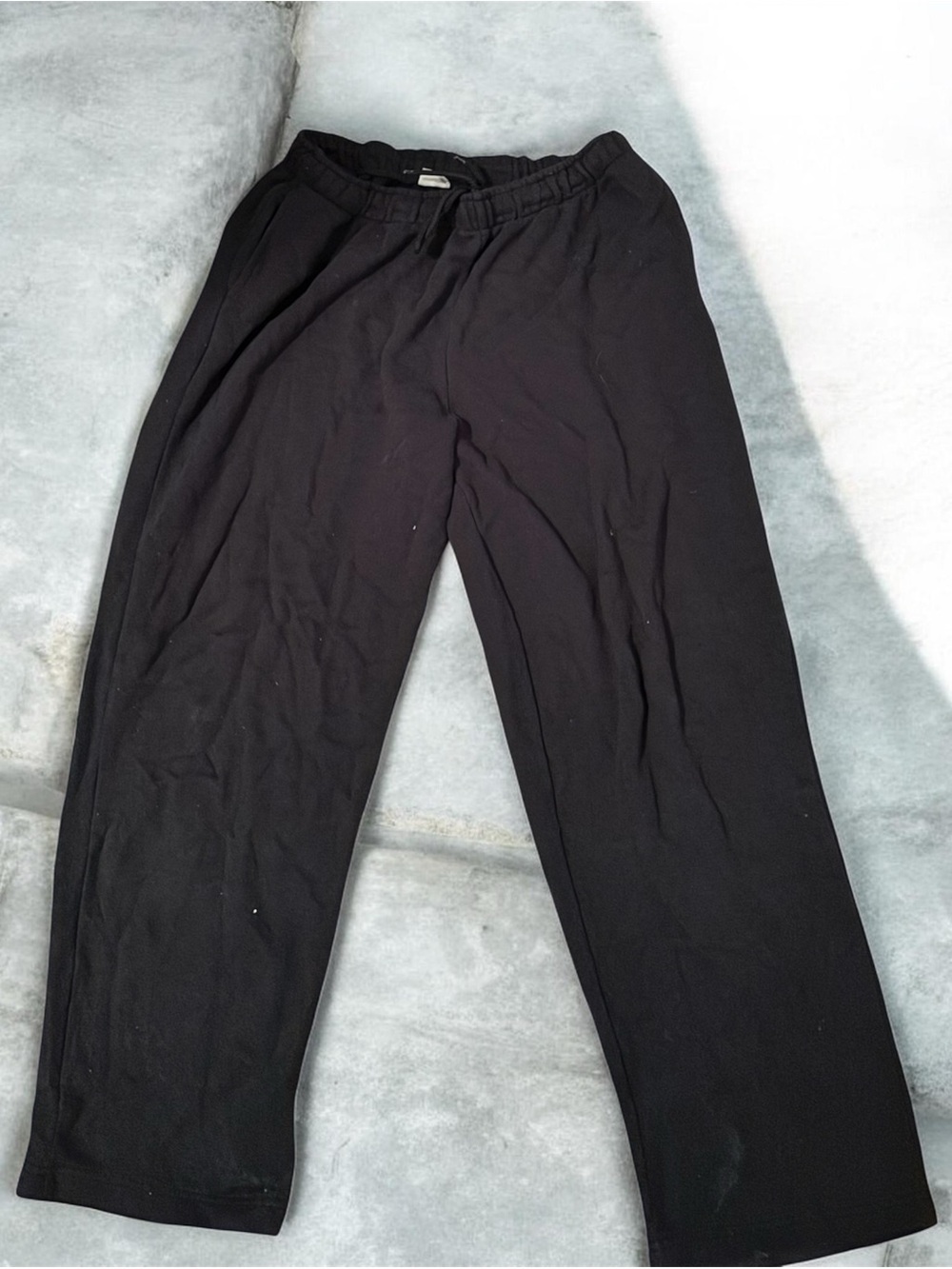Men's Black Casual Drawstring Pants